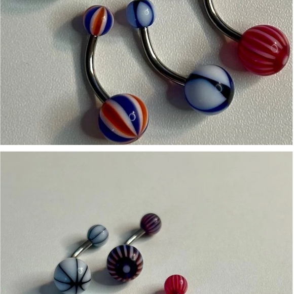 Colorful Belly Button Rings bundle NEW - Picture 8 of 8